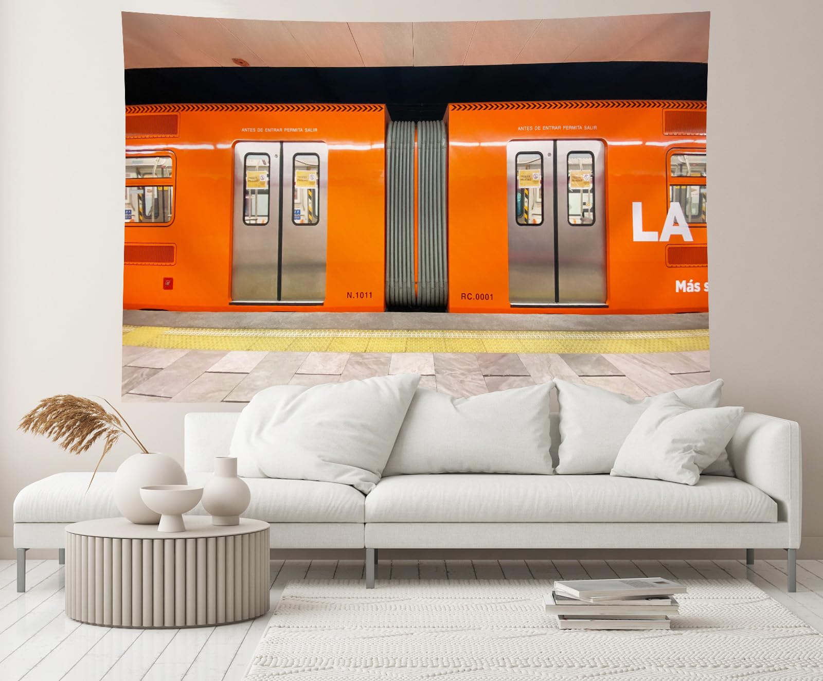 Amazon.com: CHNYWORK 59x39 Inches Metro Tapestry Mexico City